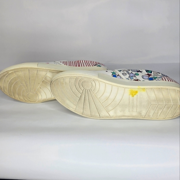 🎈Host Pick🎈Anna Sui and Marc Jacobs Collab White Slip-On Shoes Size 40 - Picture 4 of 11